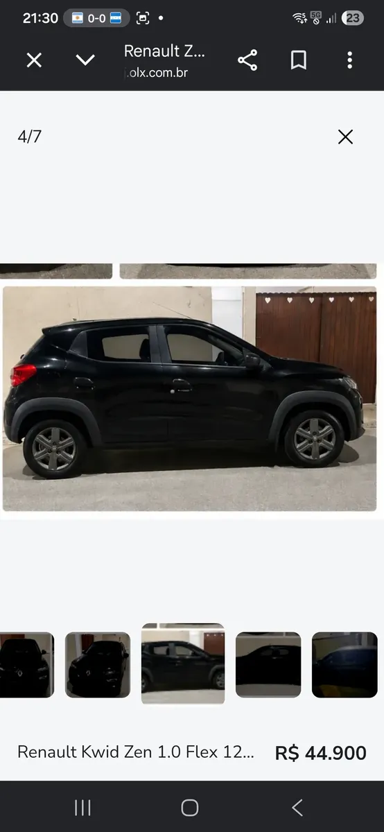 Renault Kwid 2023 1.0 12v Zen Sce 5p — foto 4