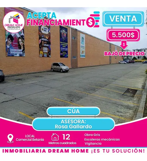 Local Comercial En Venta C.c Betania  Cúa 