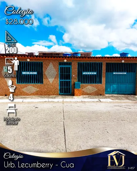 Colegio En Venta En Urbanización Lecumberry - Cúa - Miranda 