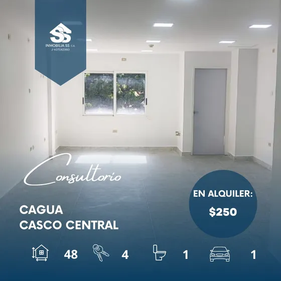 Se Alquila Consultorio Ubicado - Centro De Cagua - Aragua