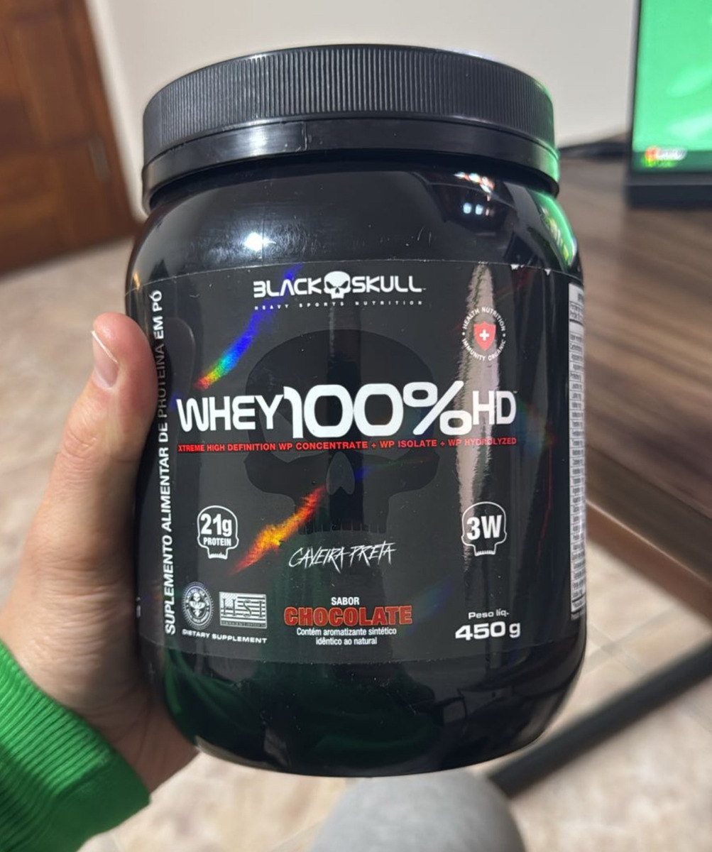 Whey Protein 100% Hd Pote 450g – Black Skull Chocolate