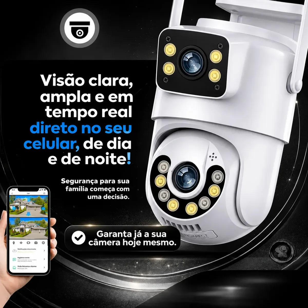 Kit 2 Câmeras de Segurança Wi-Fi Woosh A28B Full HD — foto 6