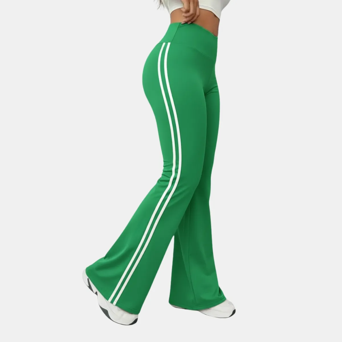 Calça Feminina Flare Copa Do Mundo Bailarina Com Listras