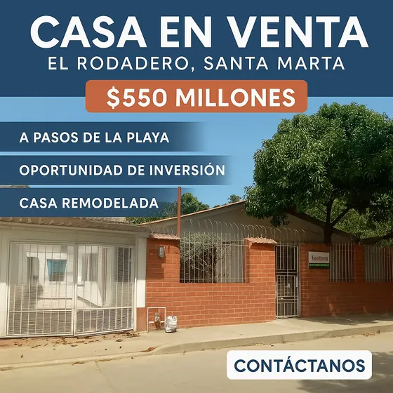 Casa En Venta O Permuto En El Rodadero, Santa Marta!