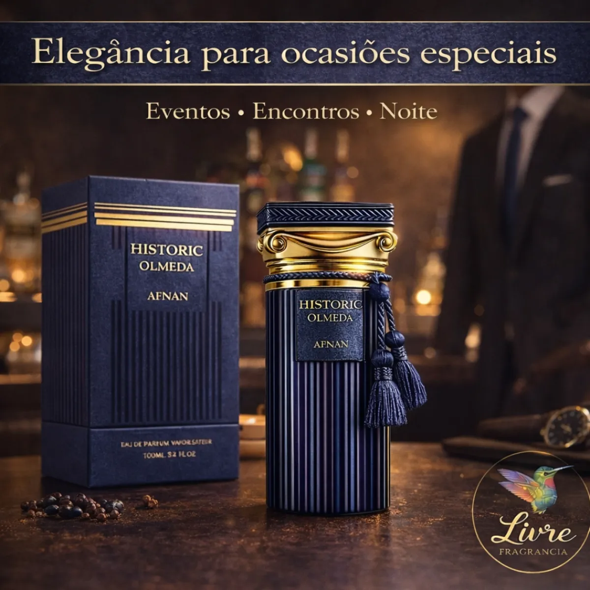 Perfume Árabe Masculino Afnan Historic Olmeda Edp Original - Imagem 3