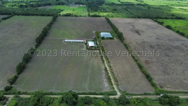 Carlos Colmenarez Felx 23-33543 Vende Finca Con 10 Hectareas Y 4.642 Mts  Pozo Profundo De 80 Metros, Bomba De 14 Hp Luz Trifasica Laguna De 50 Por 40 Metros Cochinera De 30 Corrales 