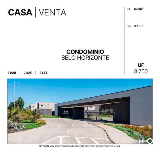 Casa En Venta En Condominio Belo Horizonte