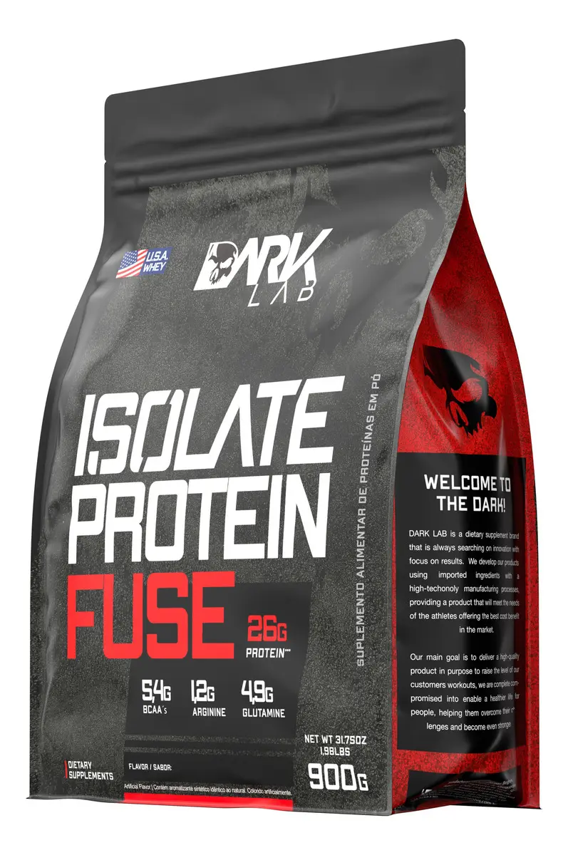 Whey Isolate Protein Fuse 900g Dark Lab Sabor Baunilha — imagem 3