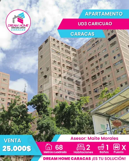 En Venta Apartamento En La Ud3 De Caricuao