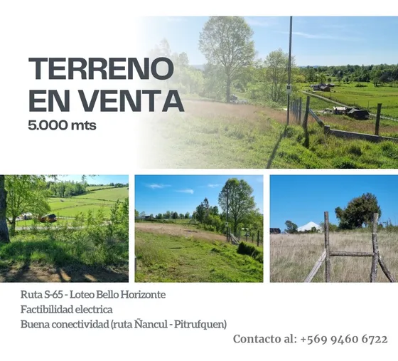 Venta De Terreno En Ruta S-65 Camino A Pitrufquén