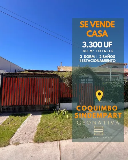 Venta Casa Sector Sindempart, Coquimbo