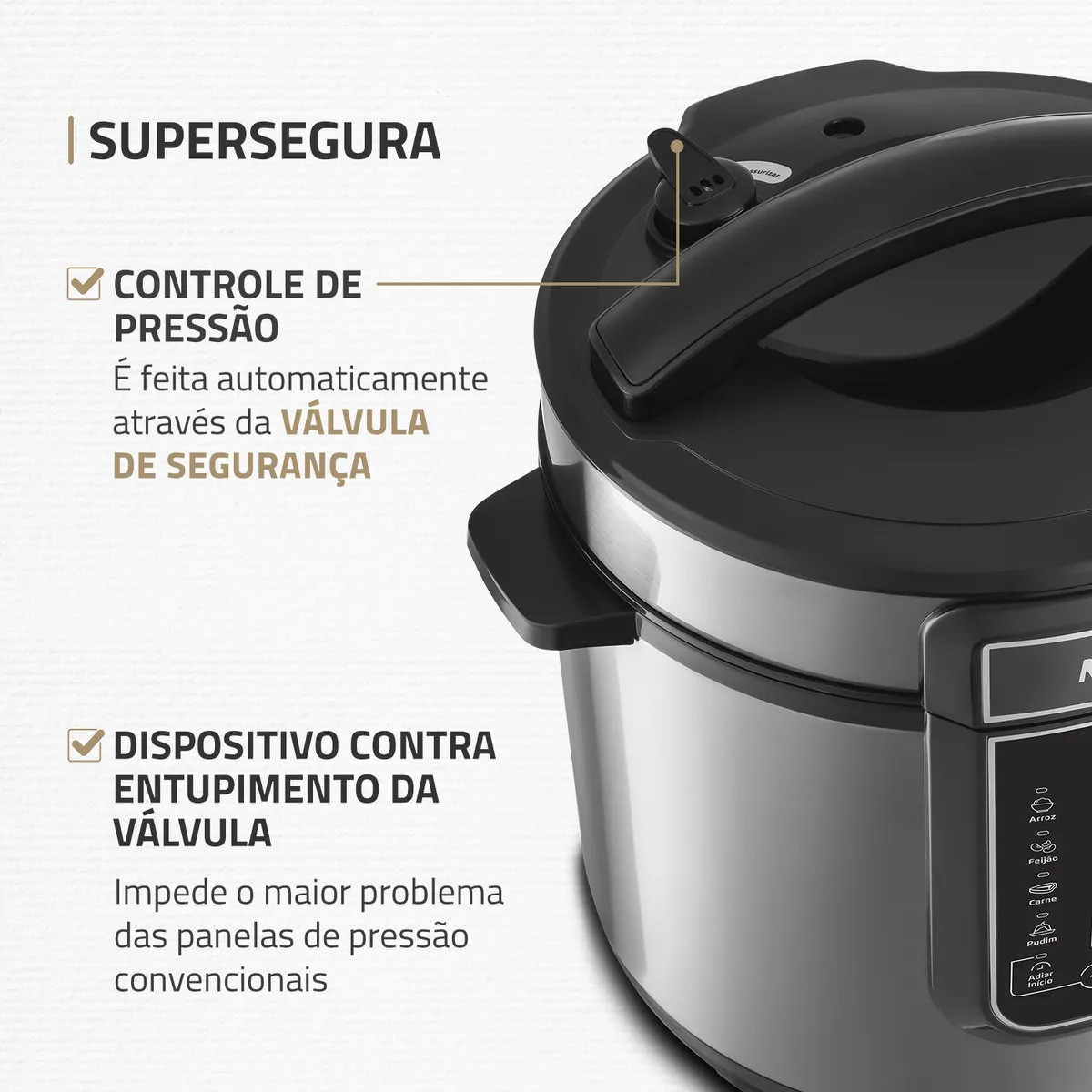 Panela Elétrica De Pressão Pe-60-6l Digital 6l Mondial - Imagem 3