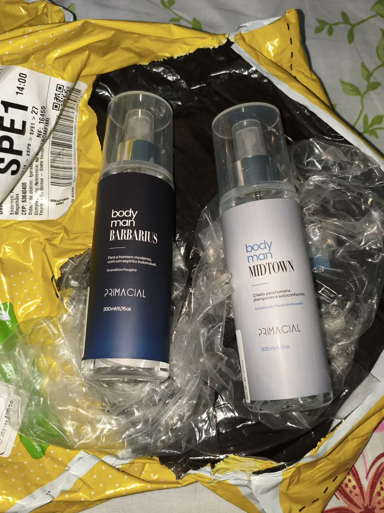 Body Splash Masculino Barbarius 200ml By Primacial - Imagem 2