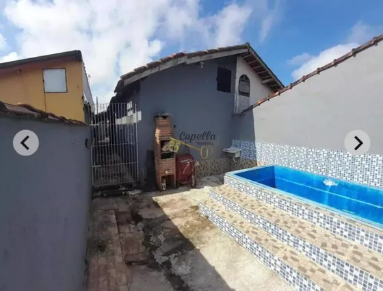 Oportunidade De Conquistar O Seu Sonho! Casa Com Piscina Na Praia De Itanhaém Com 2 Dormitórios À Venda Por R$ 200.000