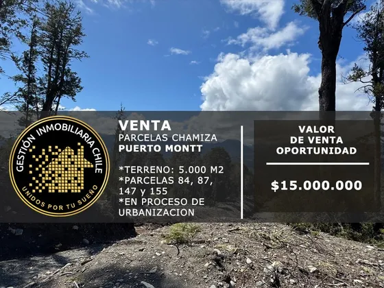 Oportunidad Parcelas En Verde, Chamiza Con Vistas, Pto Montt