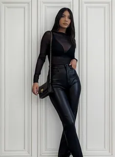 Usar Pantalones Outfits Pantalones Cuero Outfit Como Usar Botas