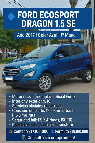 Ford Ecosport 1.5 Se 123cv 4x2