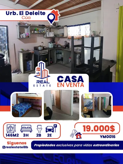 Casa En Venta Urb. El Deleite / Cúa