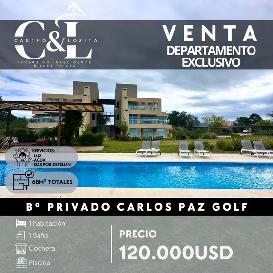 Departamento Premium De 1 Dormitorio En Carlos Paz Golf