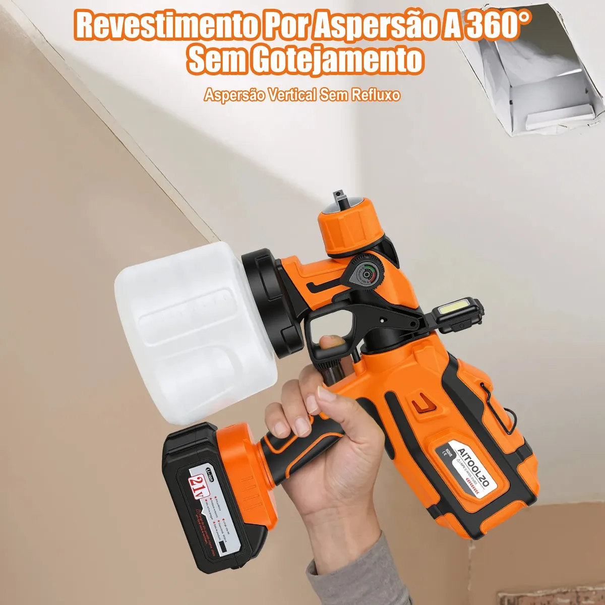 Pistola de Pintura Elétrica Portátil 1400ml — foto 6