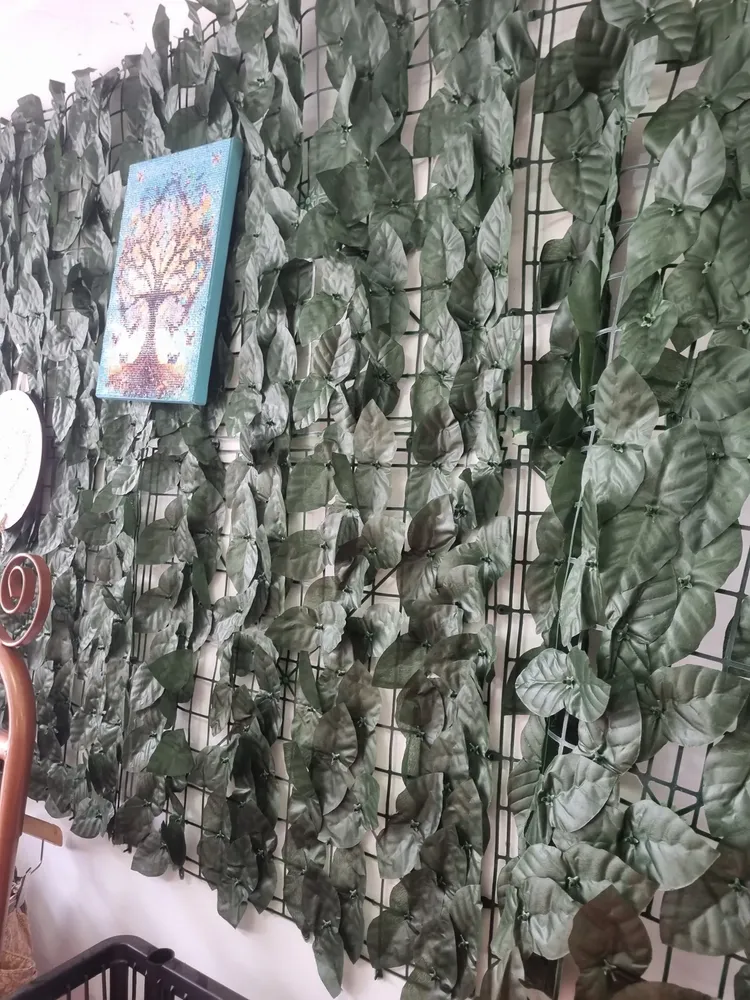 Muro Inglês Jardim Vertical Artificial 2x1 Metros Ficus Marca Noogs - Imagem 2