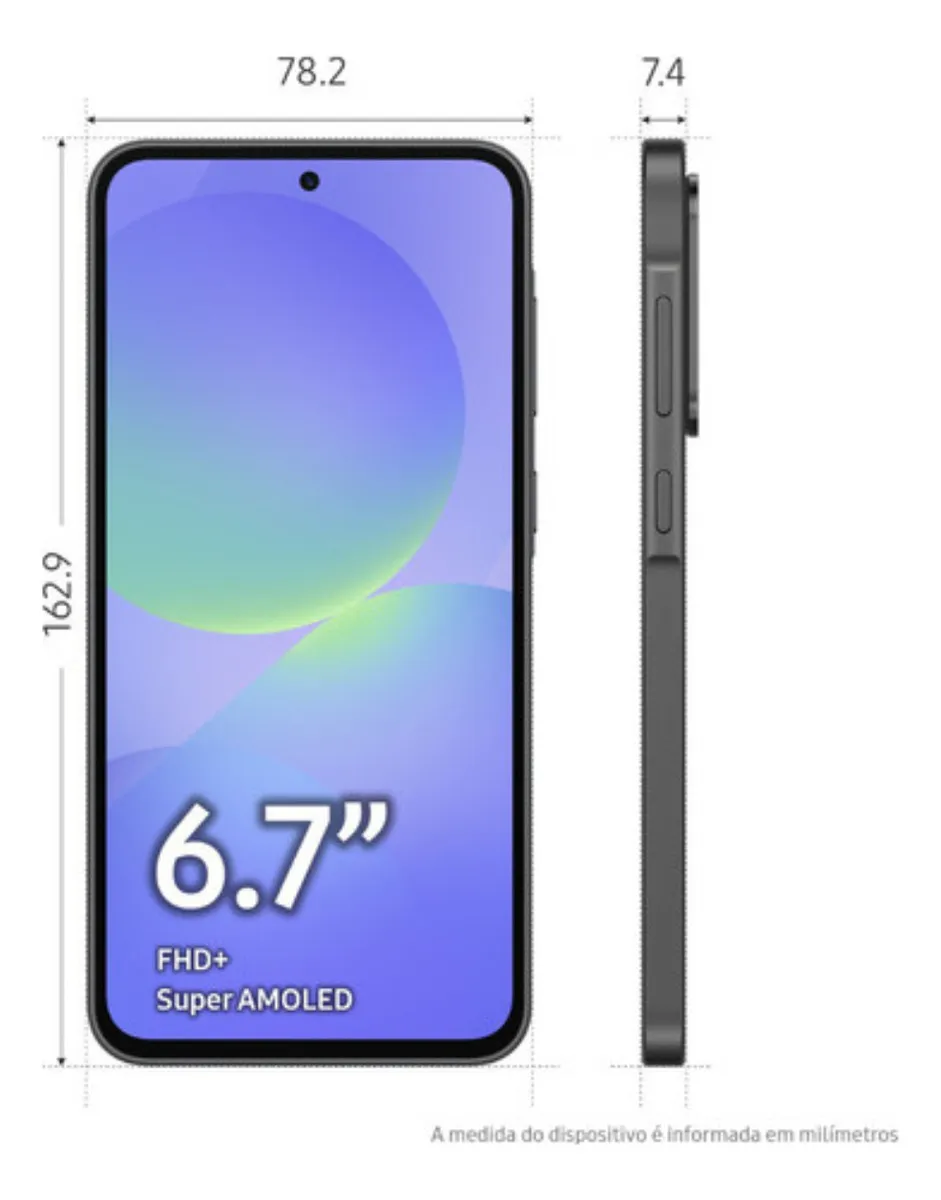 Smartphone Samsung Galaxy A36 5g 128gb 6gb Ram Câmera Tripla De Até 50mp Selfie De 12mp Ip67 Super Amoled 6.7'' Nfc Recursos Ai Android E Segurança Snapdragon - Preto - Imagem 3