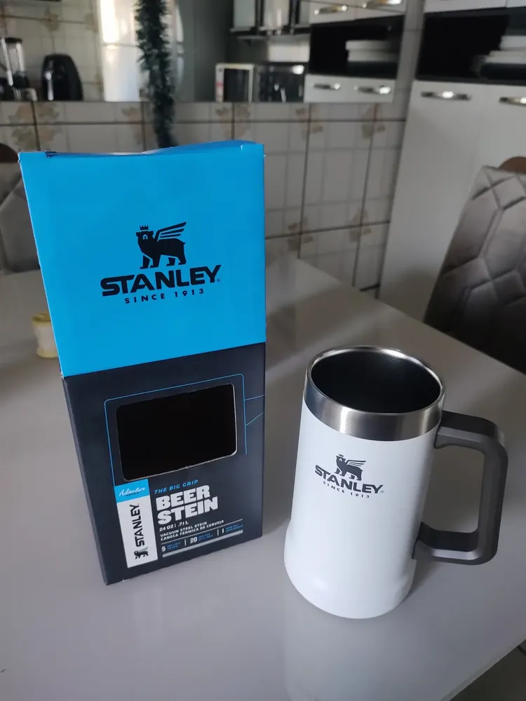 Stanley Caneca térmica Adventure Big Grip cor laranja 709mL