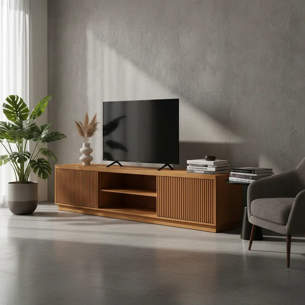 Rack ripado Logan para TV até 75"