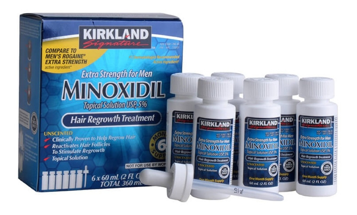 Minoxidil Kirkland 5% SoluciÃ³n TÃ³pica 6 Meses *ml* Sf M1