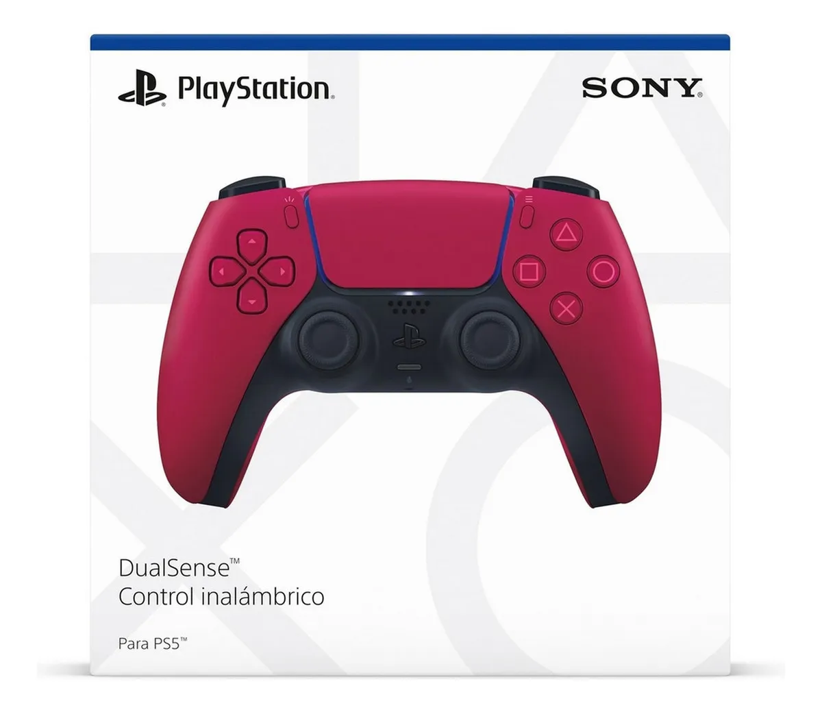 Controle joystick sem fio Sony PlayStation Volcanic Red PS5 cosmic red - Imagem 2