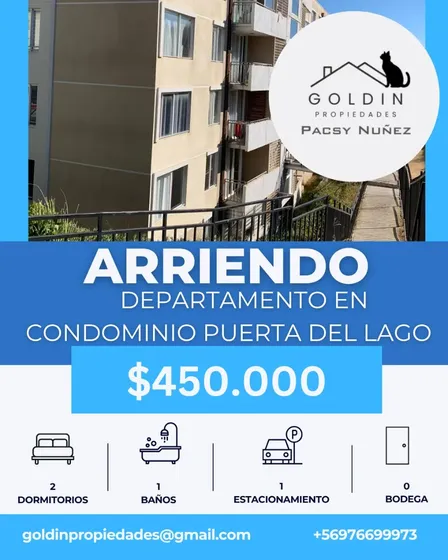 Arriendo Lindo Departamento En Curauma