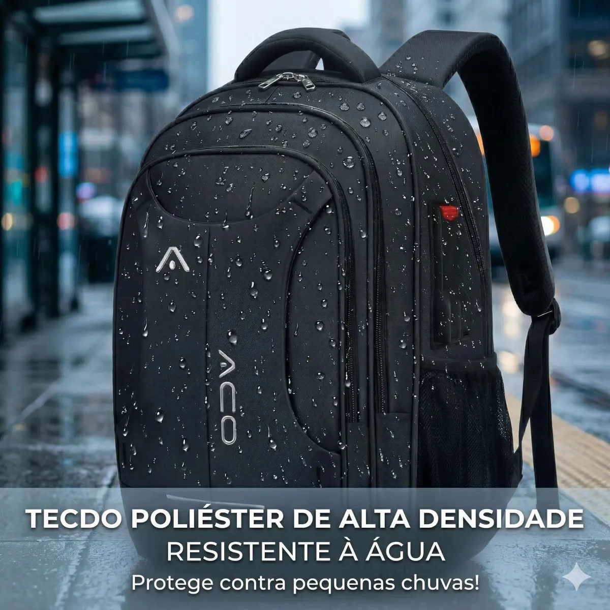 Mochila Notebook Masculina Reforçada Impermeável Executiva Viagem Anti Furto Grande 35L Forpak