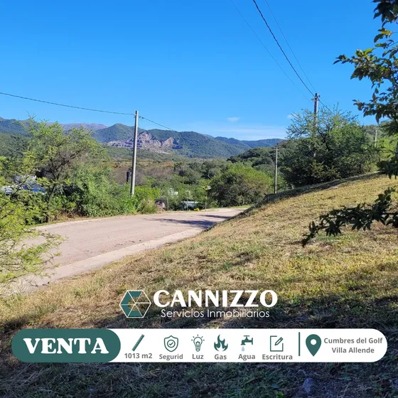 Venta Lote Cumbres Del Golf Villa Allende 1013m2 Excelentes Vistas