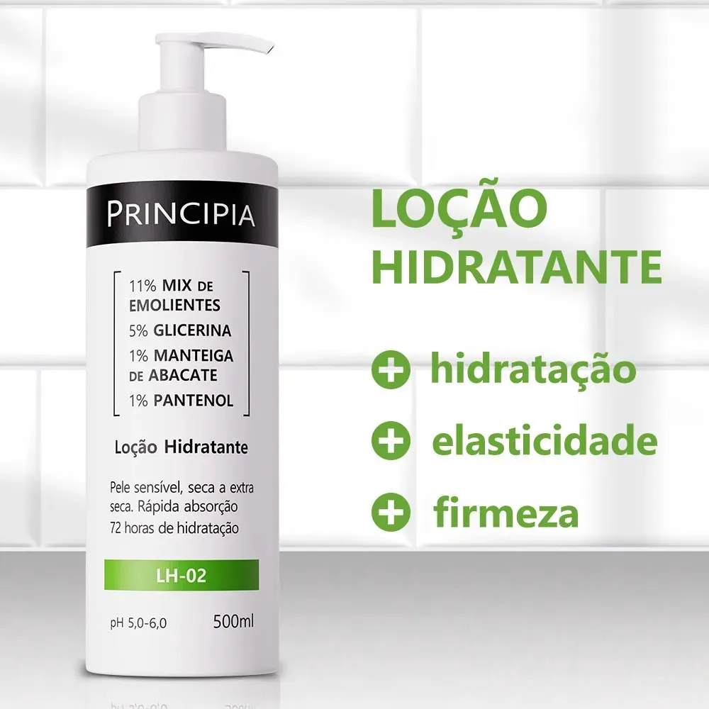 Principia Loção Hidratante Lh-02 500ml Sem Fragrância