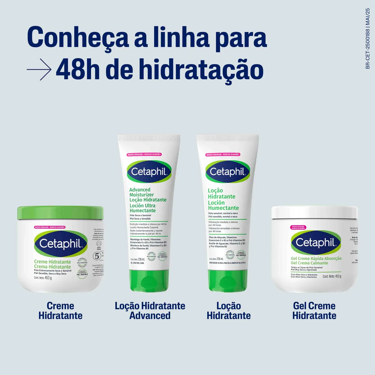 Creme Hidratante Cetaphil Sem Fragrância para Pele Sensível ou Muito Seca 453g