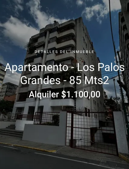 Alquiler Apartamento En Los Palos Grandes 