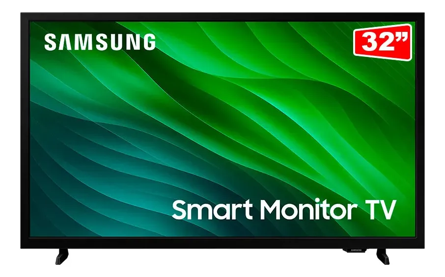 Smart Tv Samsung 32'' Hd Tizen Hdr Wi-fi Hdmi Monitor Bivolt Preta Preto - Imagem 2