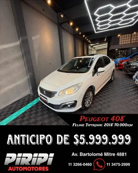 Peugeot 408 1.6 Feline Thp 165cv Tiptronic