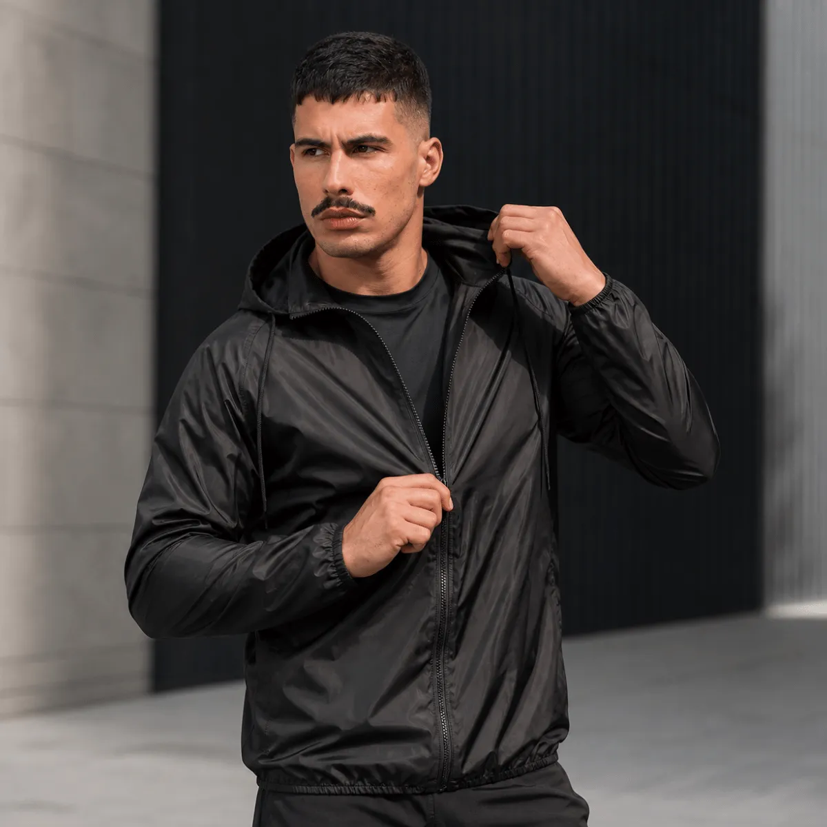 Jaqueta Corta Vento Masculina Casual Semi Forrada Resistente
