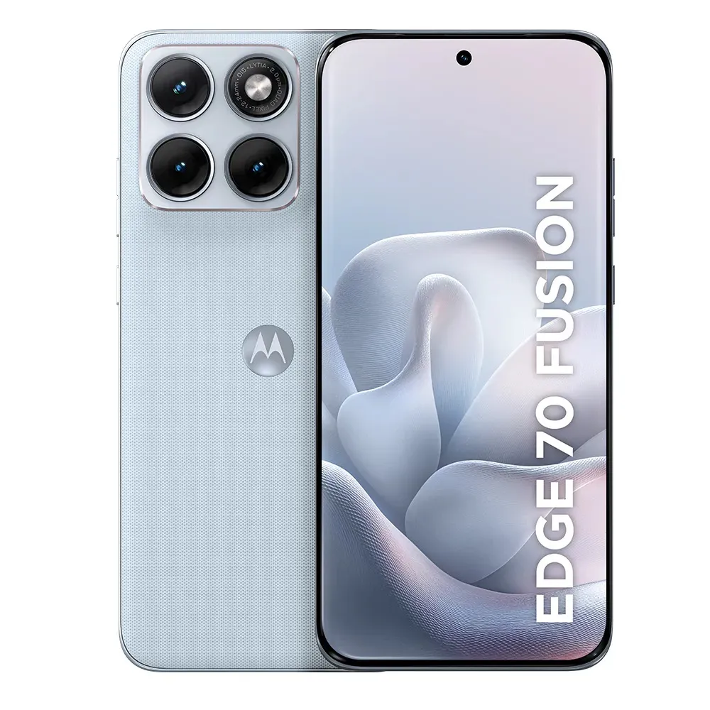 Smartphone Motorola Edge 70 Fusion 5g, 256 GB, 24 GB (8 GB de Ram + 16 GB de Ram Boost), cámara Sony Lytia 710 de 50 MP, pantalla Extreme Amoled de 144 Hz de 1,5 K, color blanco