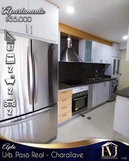 Urb. Paso Real - Res. Balcones De Paso Real. Apto En Venta. 