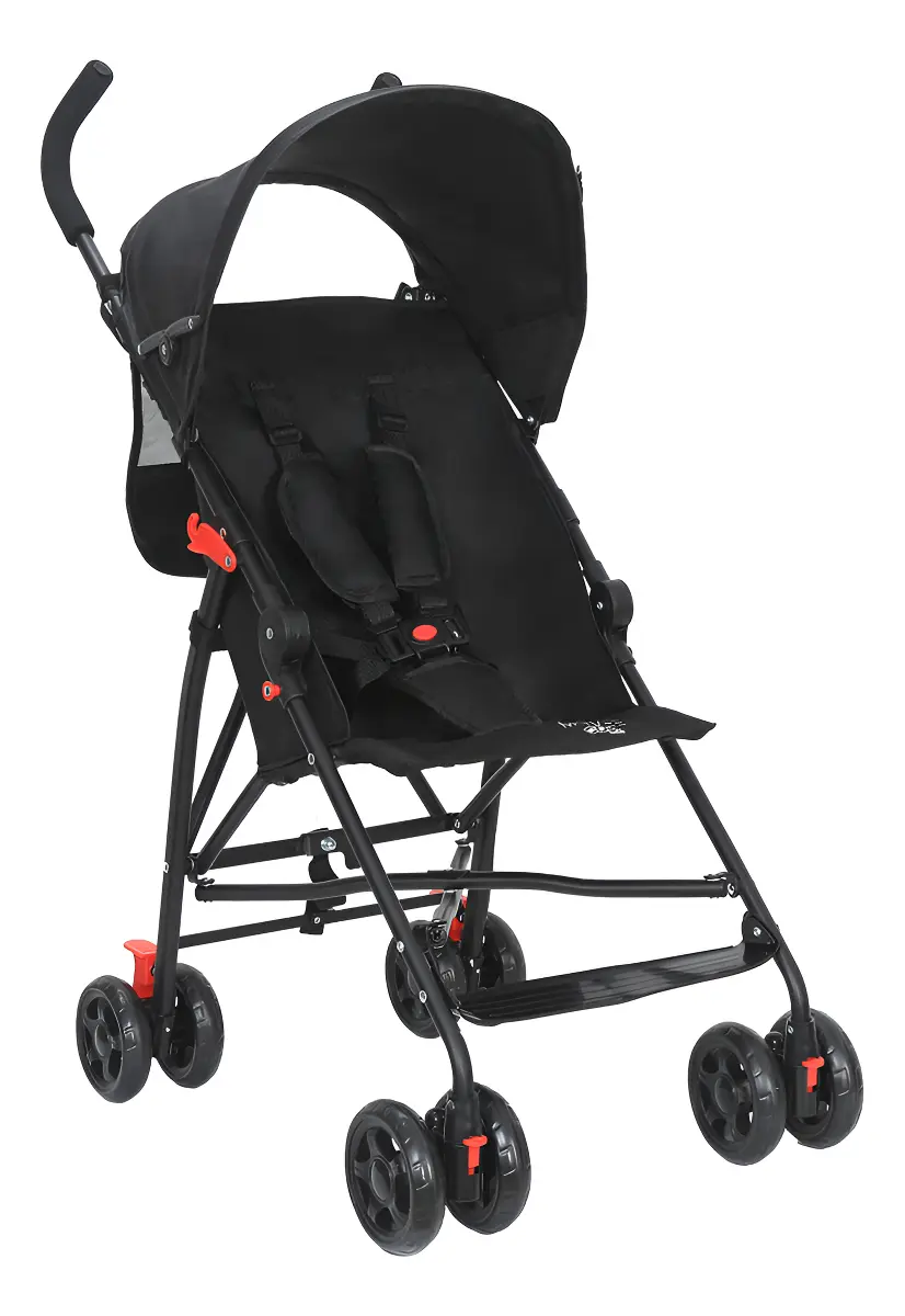 Carrinho de Bebê Passeio Guarda Chuva MOVEE Maxi Baby - Preto