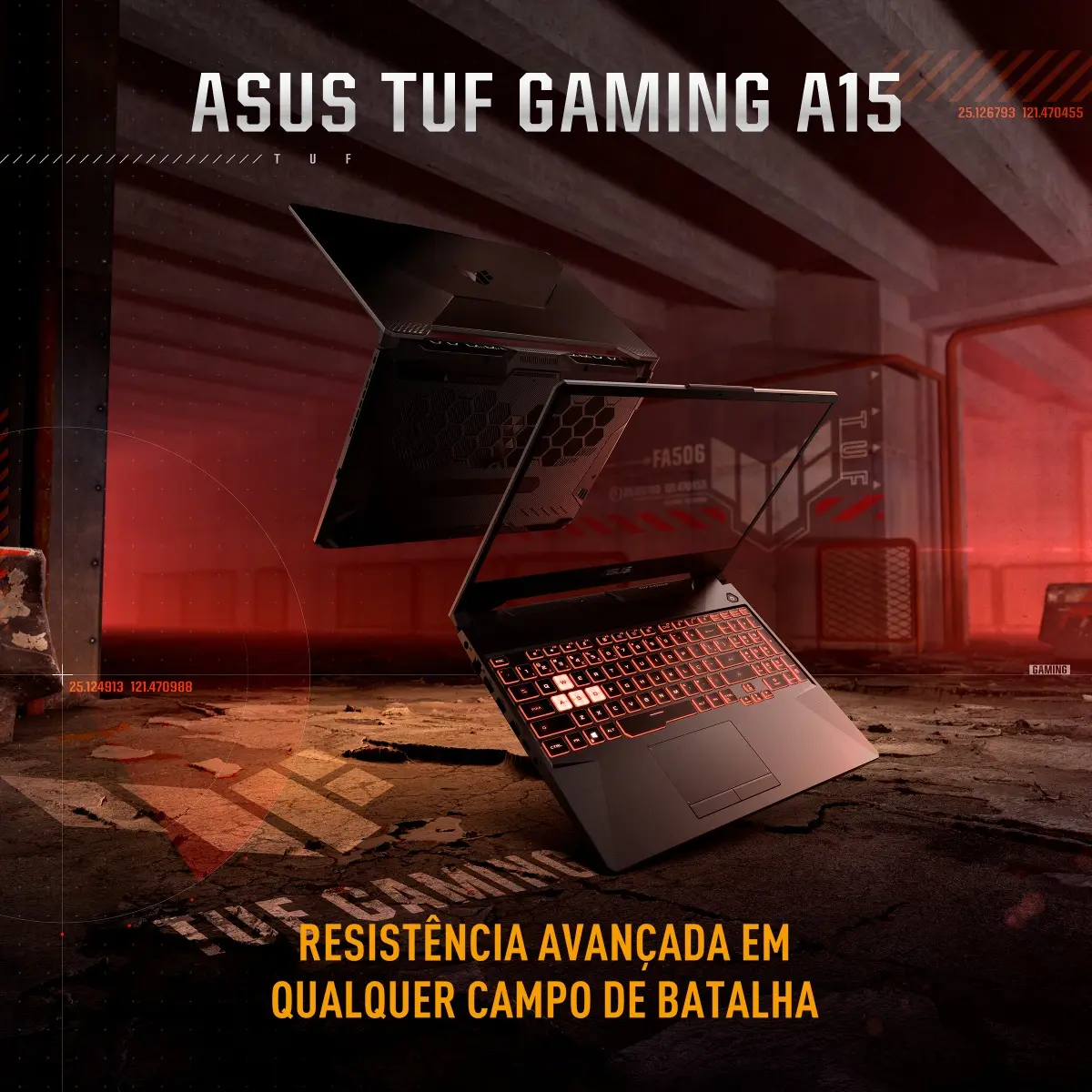 Notebook Gamer Asus Tuf Gaming A15, Amd Ryzen 7, Rtx 3050, 8gb Ram, 512gb Ssd, Linux Keepos, Graphite Black - Fa506ncg-hn216 Preto Grafite