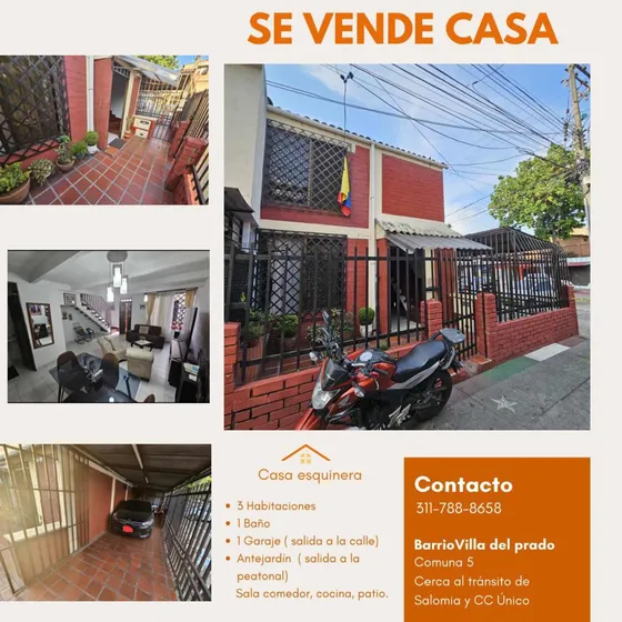 Excelente Casa Esquinera De 2 Pisos Villa Del Prado