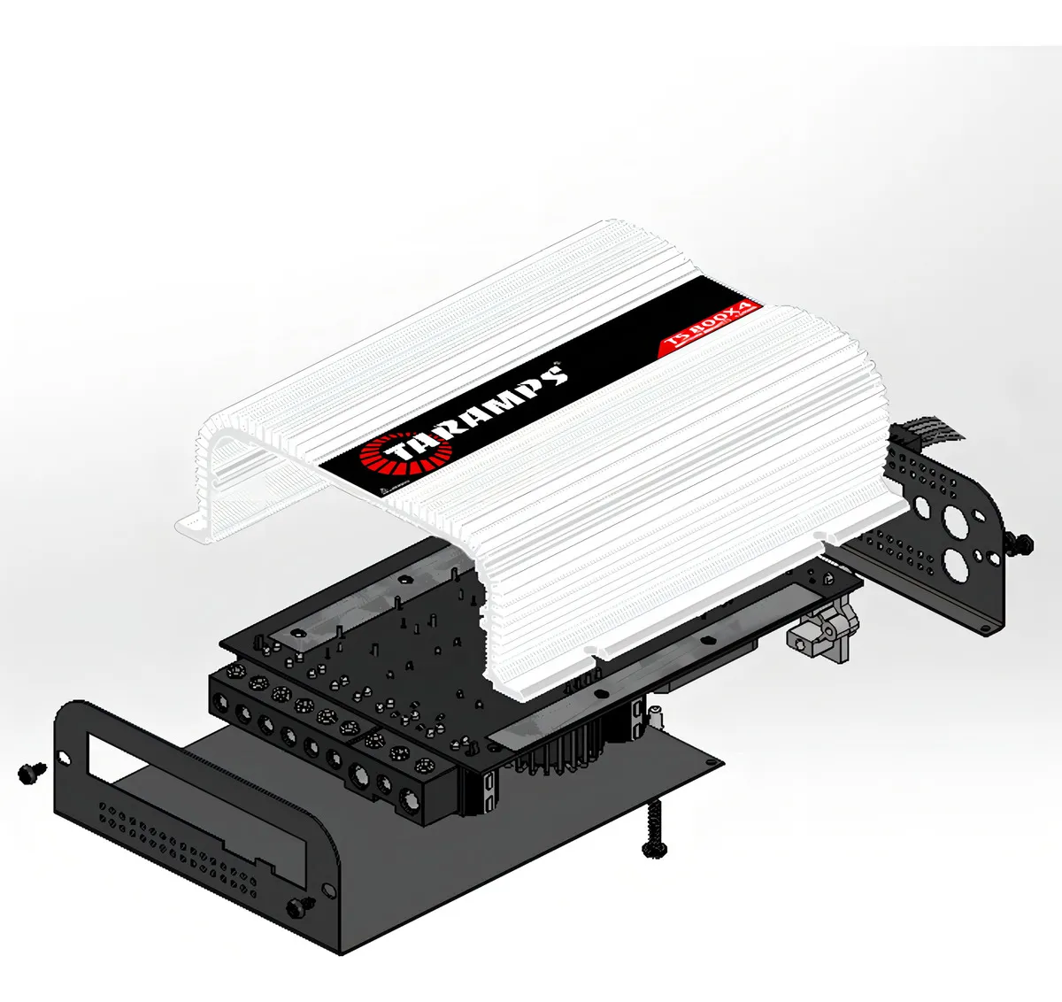 Modulo Taramps Ts 800 Rms Ts800x4 2 Ohms Amplificador 800w Entrada Rca E Fio T800 4 Canais Som Automotivo - Imagem 2