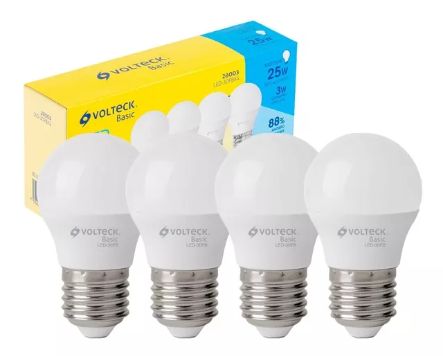 Foco LED Minibulbo E27 4W Luz Cálida