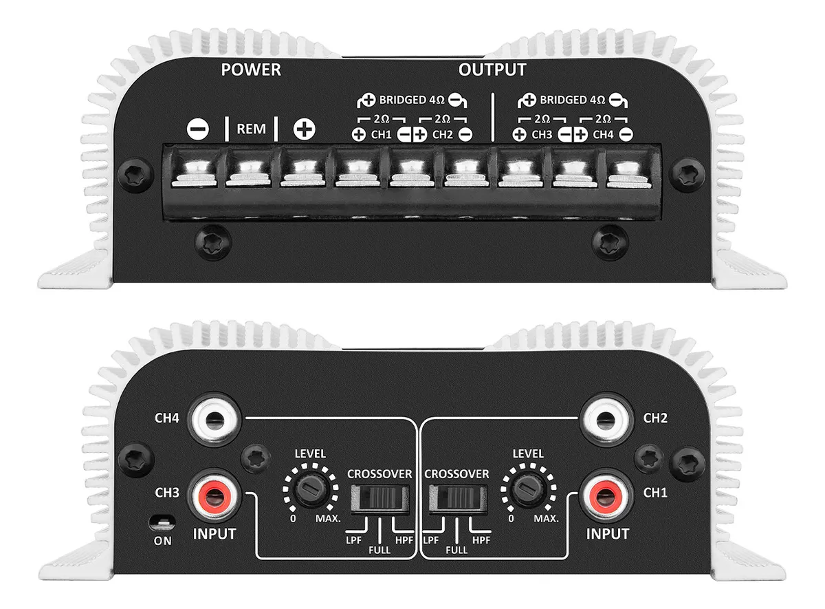 Modulo Taramps Ts400x4 Potencia de 400watts 2 Ohms Amplificador 400rms T400 4 Canais Som Automotivo 2 Ohms Rca Ts 400x4 Crossover - Imagem 3