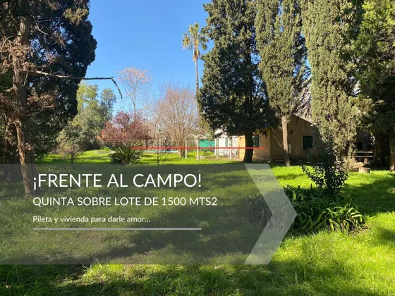 Quinta En Venta Sobre Casacuberta Frente Al Campo - 20 De Junio 