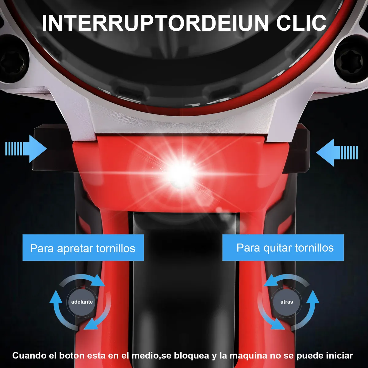 Kit Desatornillardor Electrico Taladro Inalámbrico 2 Batería