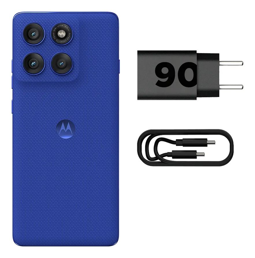 Smartphone Motorola Edge 60 Pro 5g - 256gb 24gb (12gb Ram+12gb Ram Boost) Tela Quad-curve Moto Ai 50mp Sony Camera Ultrarresistencia Militar Ip68 + Ip69 - Azul